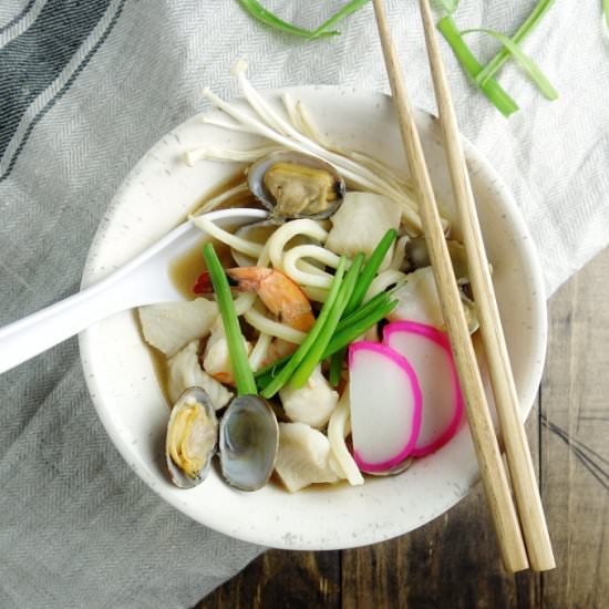 Miso Udon Seafood Noodle Soup - Recipe photo by Went Here 8 This