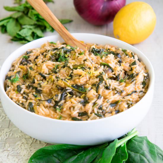 Spanakorizo - Recipe photo by Philosokitchen