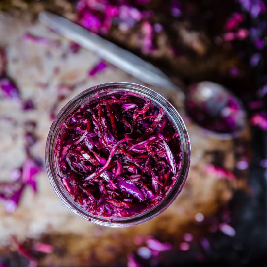 Homemade Pink Sauerkraut - Recipe photo by KetoDietApp