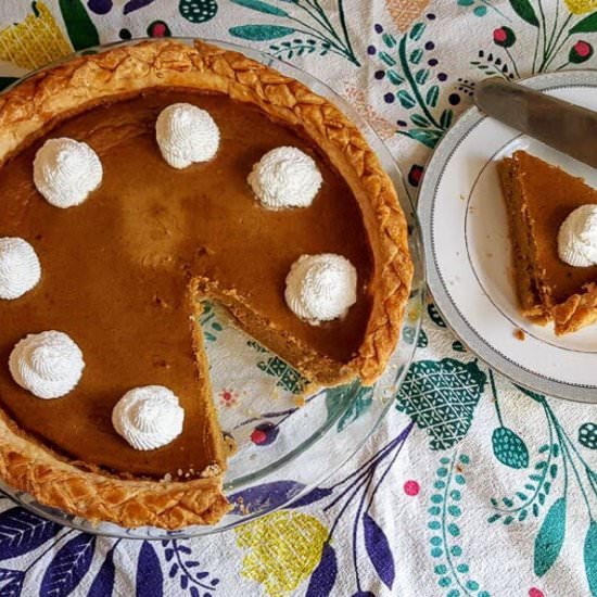 Pumpkin Pie from Scratch - Recipe photo by SweetenedEndeavors
