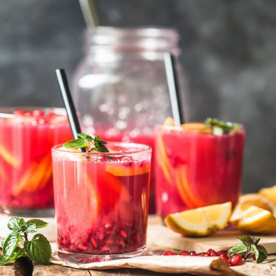 Orange Pomegranate Juice - Recipe photo by vibrantplate