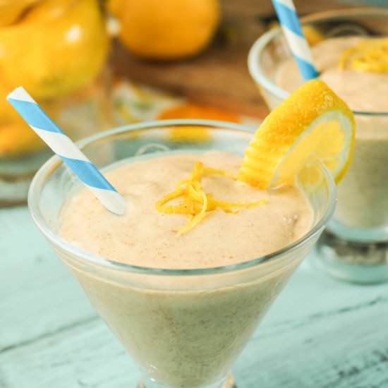 Paleo Lemon Cheesecake Smoothie - Recipe photo by tessadomesticdiva