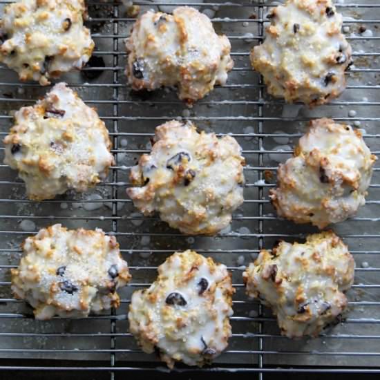 Cherry Walnut Drop Scones - Recipe photo by MyRecipeReviews