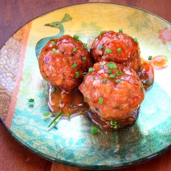 Sweet & Zingy Asian Meatballs - Recipe photo by Flipped-Out Food