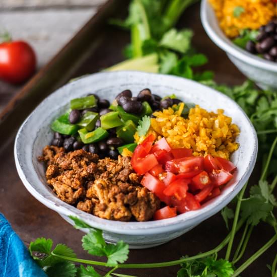 Healthy Taco Bowls - Recipe photo by thehungrywaitress