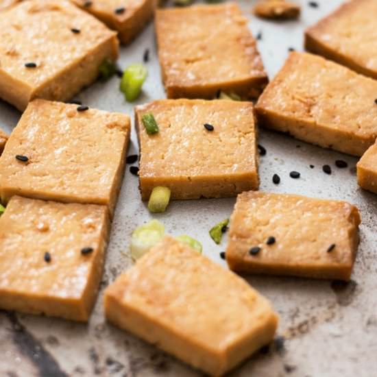 CRISPY ASIAN BAKED TOFU - Recipe photo by Whole Food Bellies