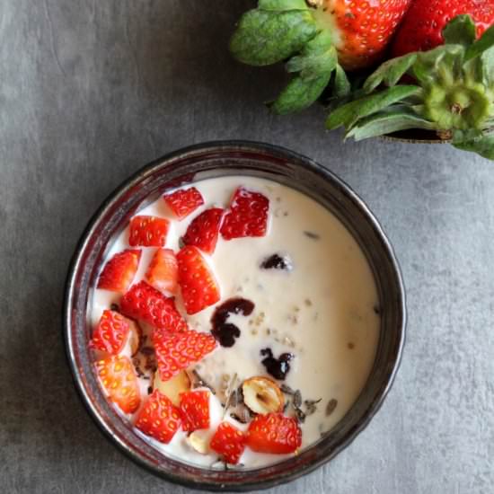 Quinoa Pudding with Strawberries - Recipe photo by Reetu Uday Kugaji