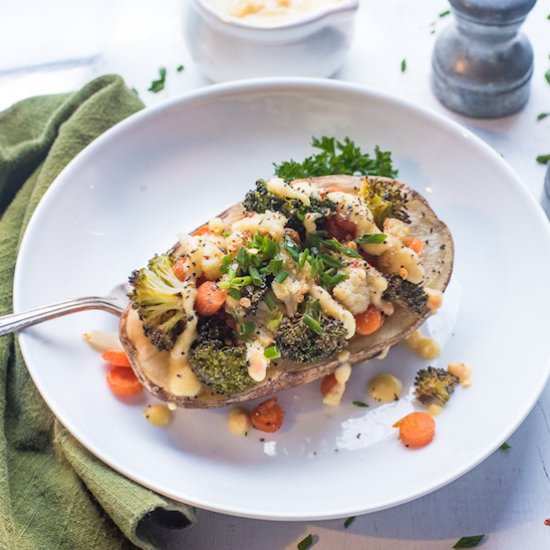 Loaded Up “Cheezy” Baked Potato - Recipe photo by Solluna333
