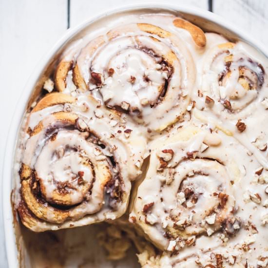 Maple Pecan Cinnamon Rolls - Recipe photo by olive_and_mango