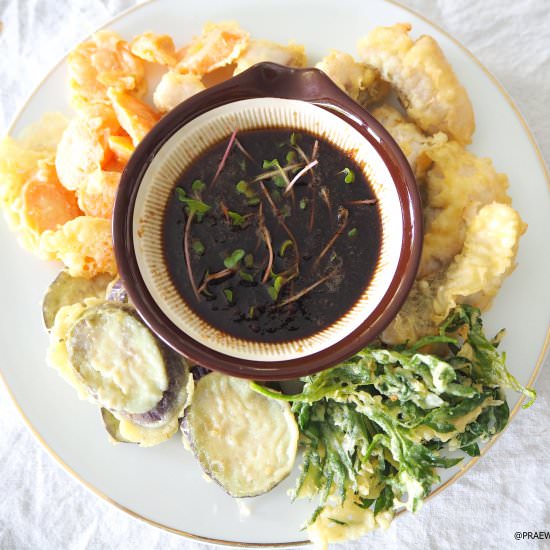 Vegetable tempura - Recipe photo by Praewey