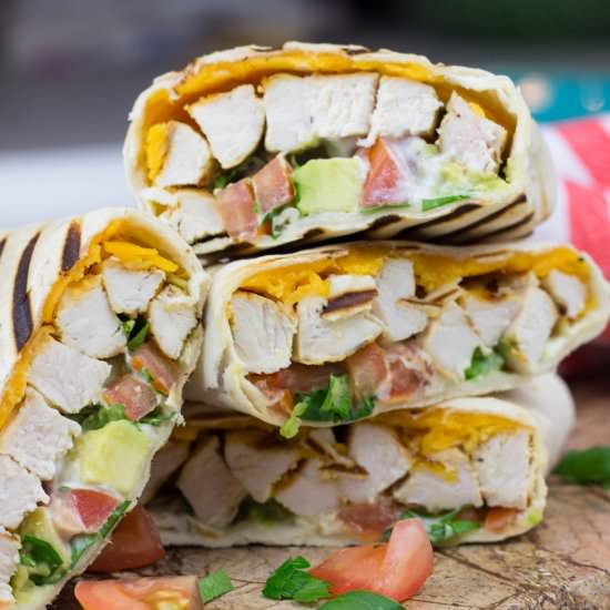 Healthy Chicken Avocado Wraps - Recipe photo by Veronikas Kitchen