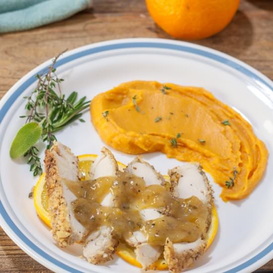 Almond Crusted Turkey Cutlet - Recipe photo by BinkysCulinaryCarnival