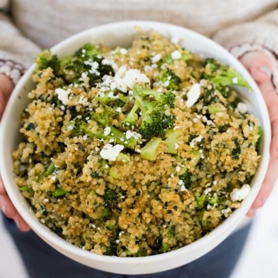 GOAT CHEESE & QUINOA CASSEROLE - Recipe photo by Whole Food Bellies