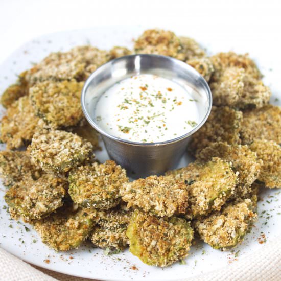 Baked "Fried" Pickles - Recipe photo by glitterandgraze