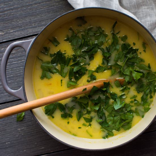 Lemon Arborio Rice Soup - Recipe photo by apleasantlittlekitchen