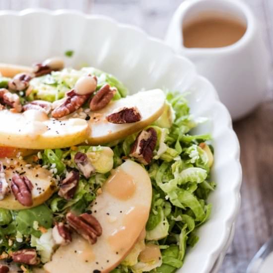 MISO BRUSSELS SPROUTS SALAD - Recipe photo by Whole Food Bellies