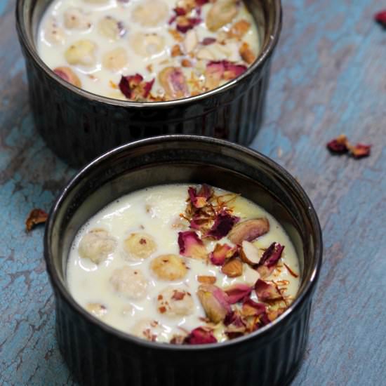 Makhane Di Kheer - Recipe photo by Reetu Uday Kugaji