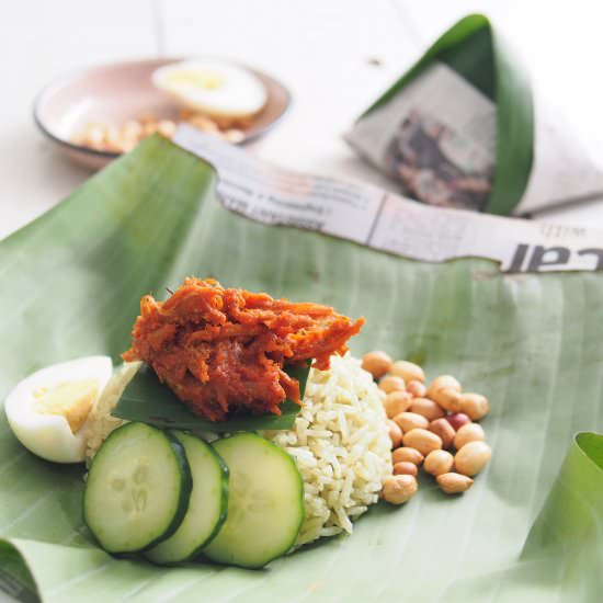 Nasi Lemak Bungkus - Recipe photo by Bake With Paws