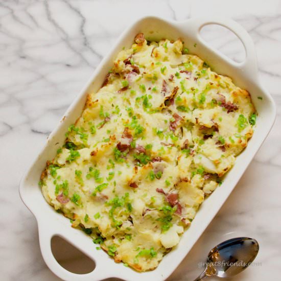 Cheesy Smashed Potato Bake - Recipe photo by Great 8 Friends