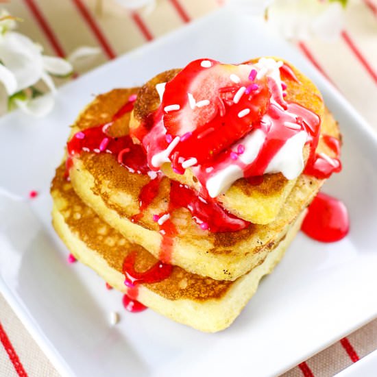 Buttermilk Strawberry Pancakes! - Recipe photo by BriteandBubbly