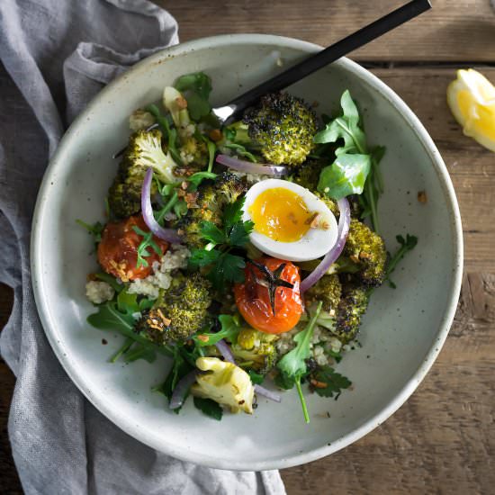 Roasted Broccoli Salad - Recipe photo by Wild and Whole