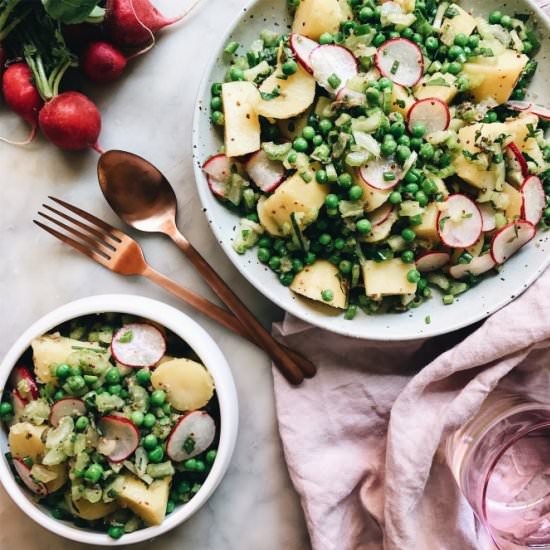 Potato, Pea and Radish Salad - Recipe photo by thehealthyhunter
