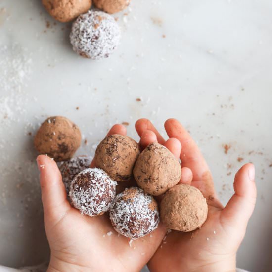Cherry Bliss Balls - Recipe photo by Healthy Little Foodies