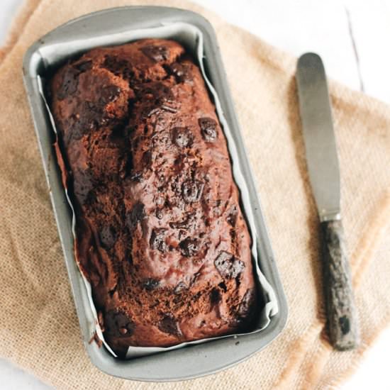 Low Sugar Chocolate Banana Bread - Recipe photo by addsomeveg