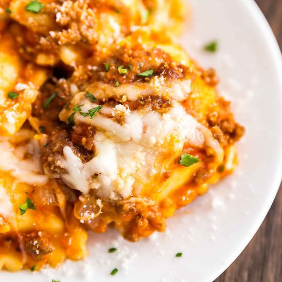 Cheesy Baked Ravioli Casserole - Recipe photo by Thelifejolie