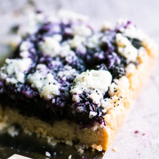 Blueberry Poppy Seed Squares - Recipe photo by theviewfromgreatisland