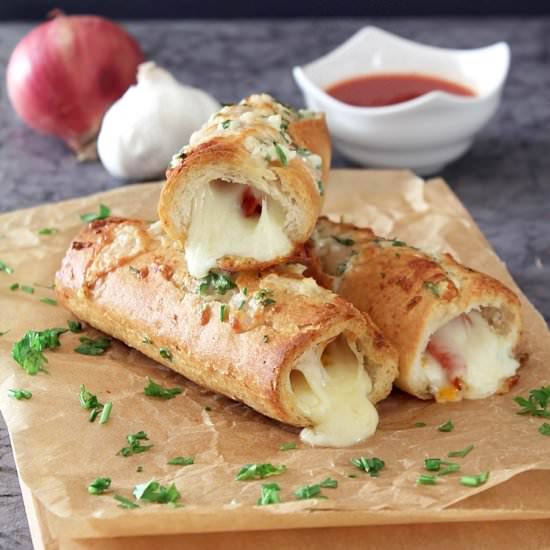 Loaded Garlic Bread - Recipe photo by culinaryflavors
