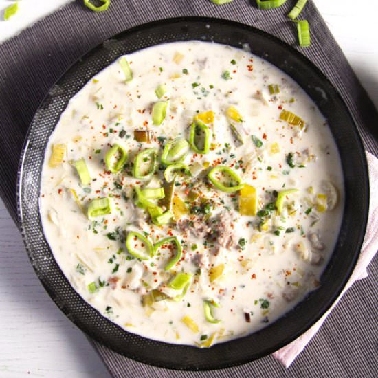 German Leek and Cheese Soup - Recipe photo by adinutza