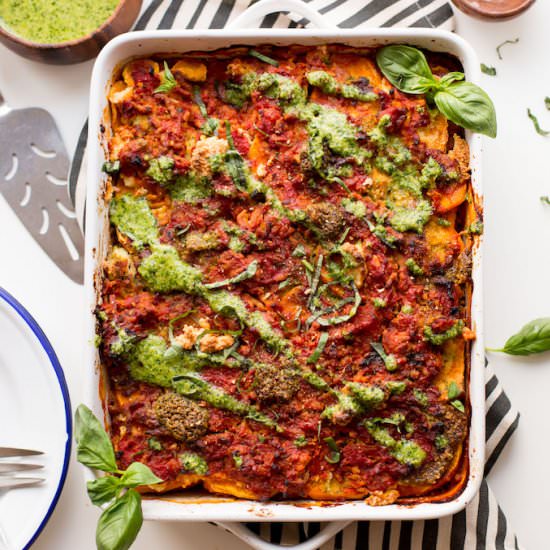 Paleo Sweet Potato Lasagna - Recipe photo by asaucykitchen