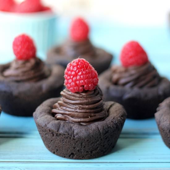 Double Dark Chocolate Cookie Cups - Recipe photo by Suburban Simplicity