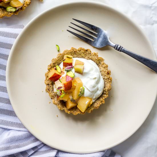 Orange Shrikhand Tart - Recipe photo by maplechutney