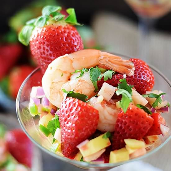 Strawberry Shrimp Ceviche - Recipe photo by Soulfully Made