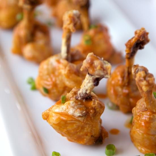 Baked Buffalo Chicken Lollipops - Recipe photo by urbancookery