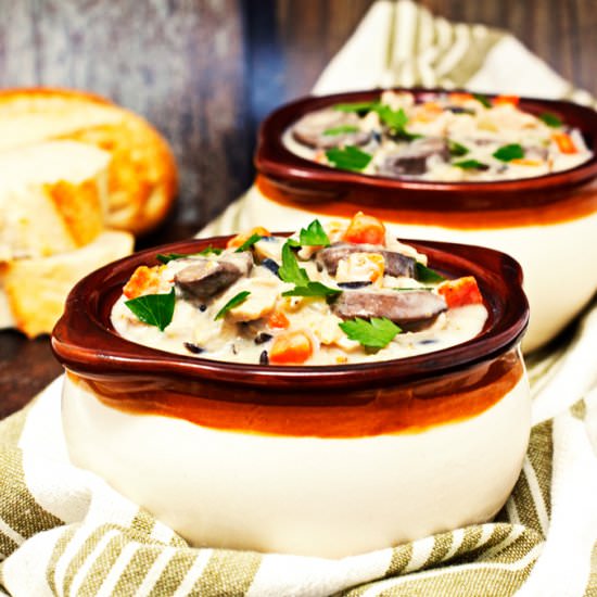 Creamy Chicken Rice Soup - Recipe photo by 2Teaspoons