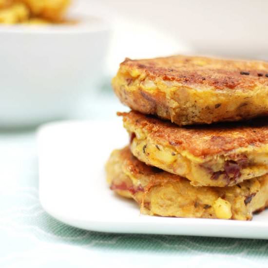 Aloo Gobi Cakes - Recipe photo by Mighty Mrs