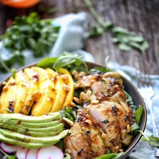 Cilantro Lime Grilled Chicken Salad - Recipe photo by Afrovitalityeats