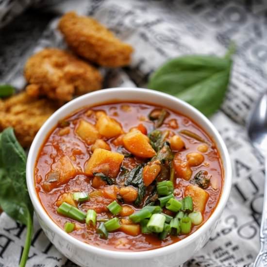 Dutch Oven Caribbean Chickpea Curry - Recipe photo by Afrovitalityeats