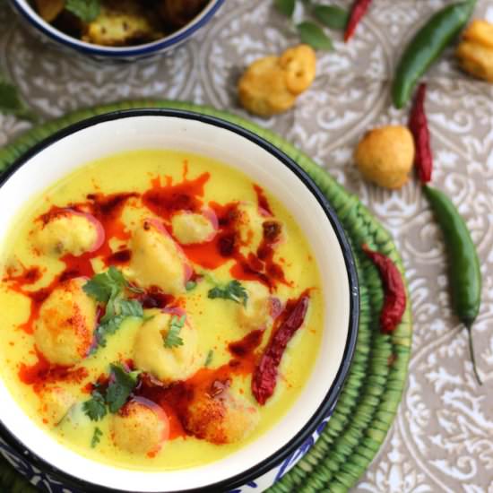 Kadhi Pakora Curry - Recipe photo by MyWeekendKitchen