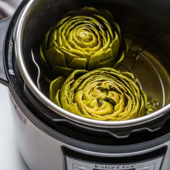 Instant Pot Steamed Artichokes - Recipe photo by platingsandpairings