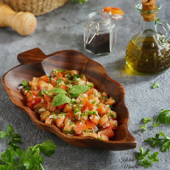 Palestinian Salad - Recipe photo by Kitchen Maestro