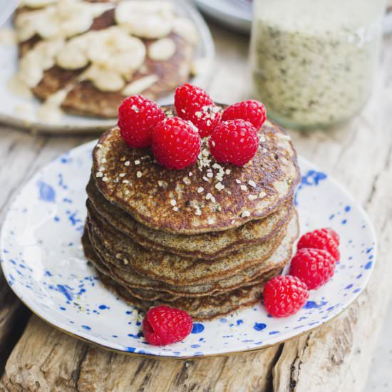 Hemp and Almond Pancakes - Recipe photo by Pheebs Foods