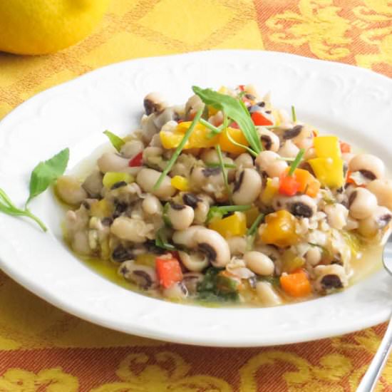 Black Eyed Pea Salad - Recipe photo by garlic and zest