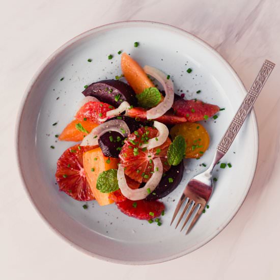 winter citrus salad - Recipe photo by wellseasonedstudio
