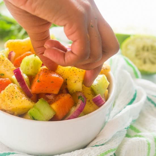 Pinapple and Papaya Chow - Recipe photo by thatgirlcookshealthy