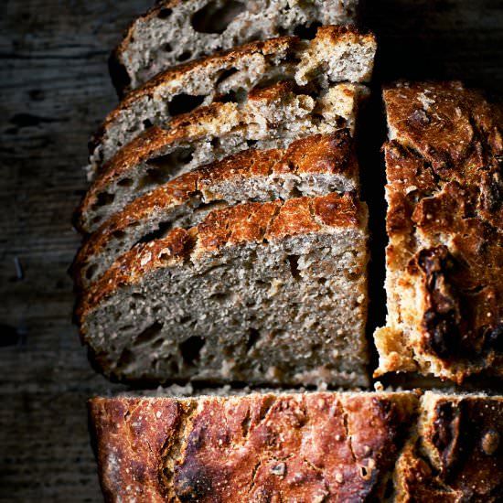 Easy Honey & Oat Spelt Sourdough - Recipe photo by occasionallyeggs