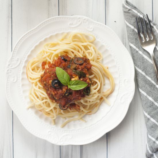 Italian Puttanesca Sauce - Recipe photo by foodcow